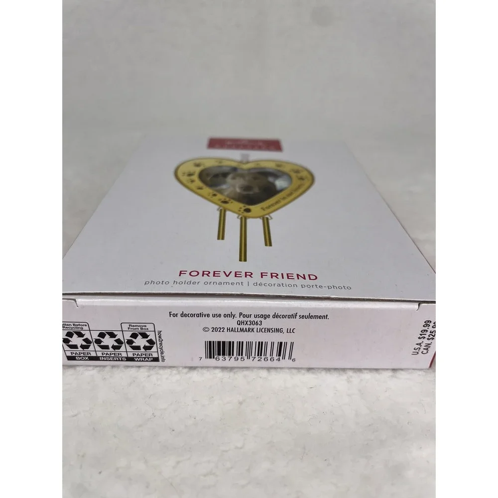 Hallmark Keepsake 2022‎ Forever Friend Picture Frame Ornament NIB
